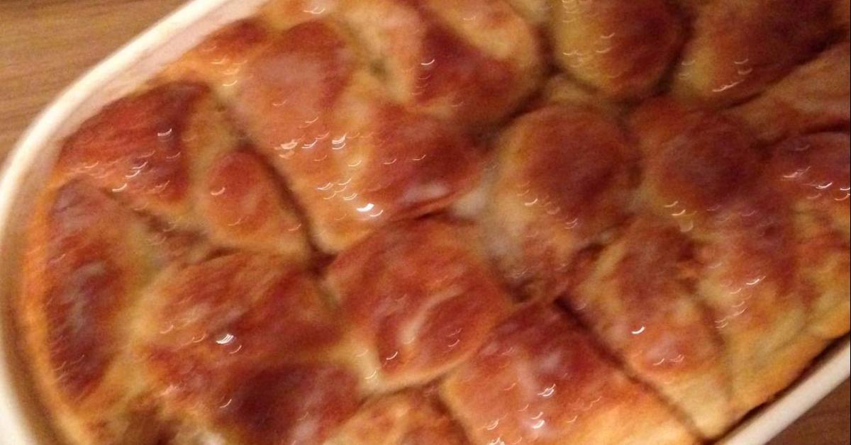 Apfel-Zimt Faltenbrot mit Vanillesoße von magenta12. Ein Thermomix ...
