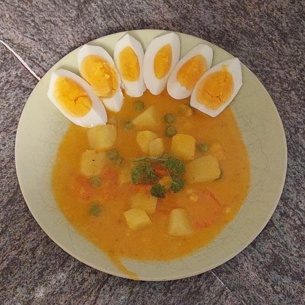 indisches Eier - Curry mit Kartoffeln von antelfrau. Ein Thermomix ...