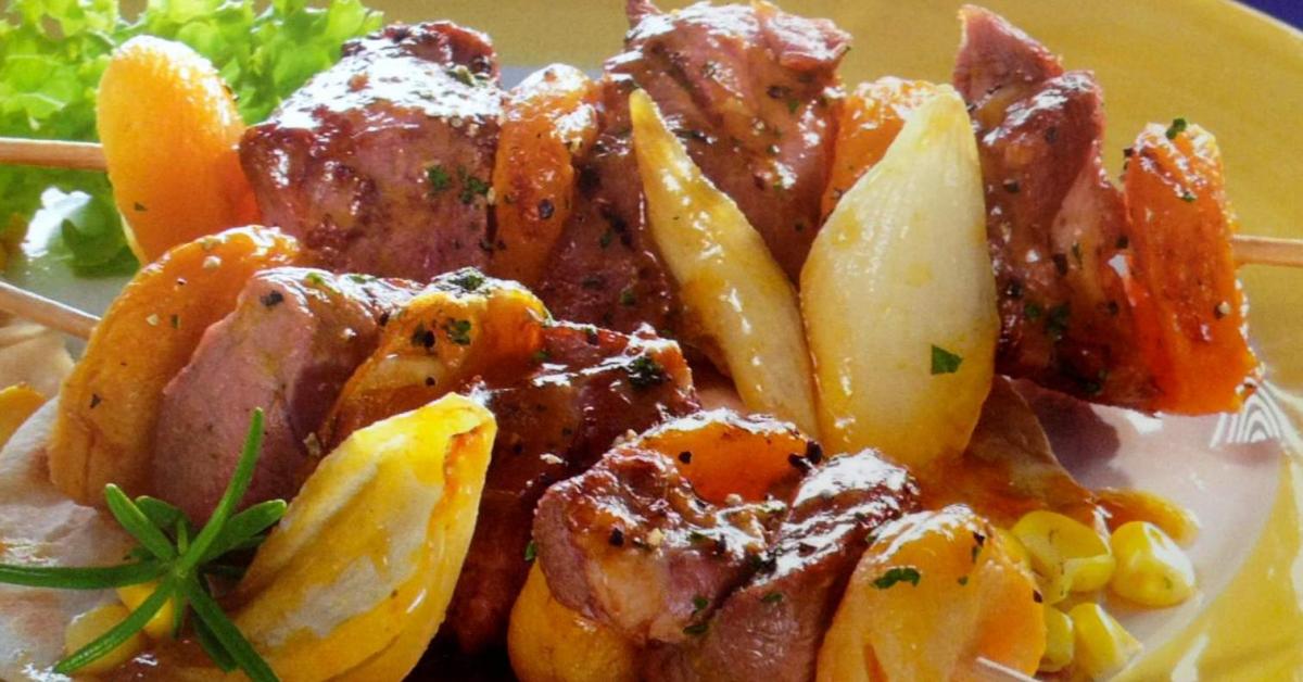 Grillspieße mit Rinderfilet und Aprikosen von babacupid. Ein Thermomix ...