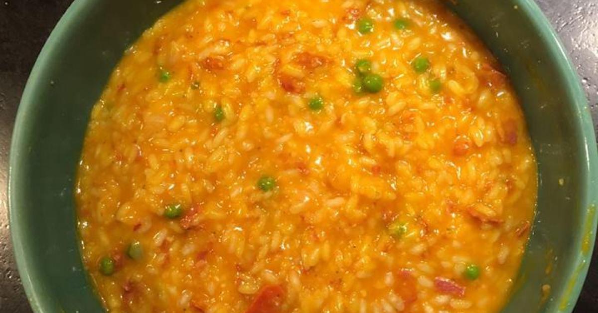 Kürbisrisotto mit Erbsen und Chorizo von desira. Ein Thermomix® Rezept ...