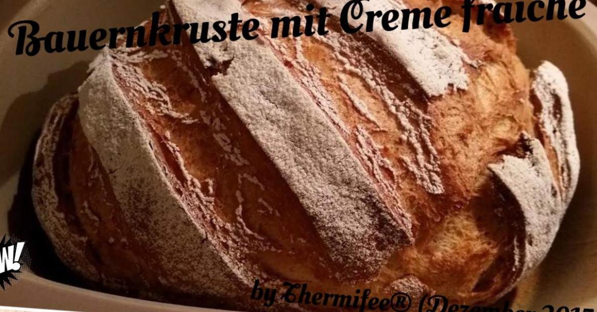 Bauernkruste mit Creme fraiche von Thermifee. Ein Thermomix® Rezept aus ...