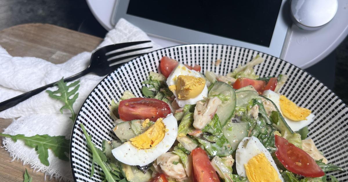 Caesar Salad mit Huhn low carb von birgitkocht.at. Ein Thermomix