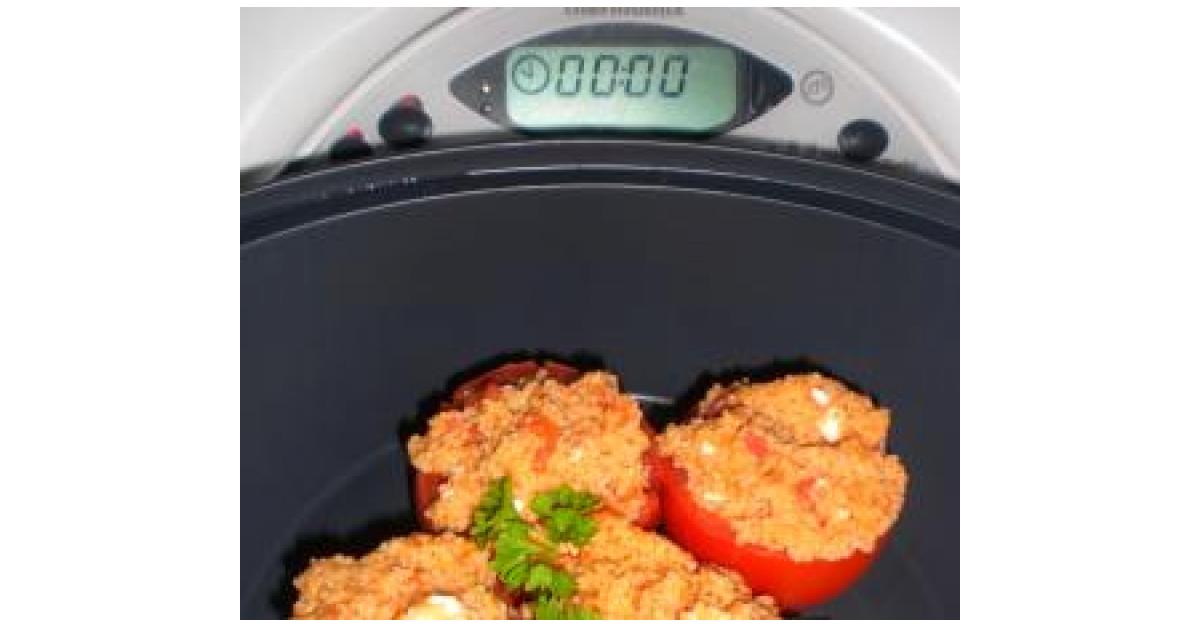gefüllte Tomaten mit Couscous und Schafskäse von MamiMelanie. Ein ...