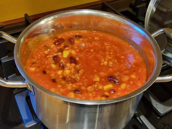 Chili sin Carne - mit roten Linsen
