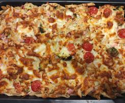 Nudel-Brokkoli-Tomaten-Schinken-Auflauf