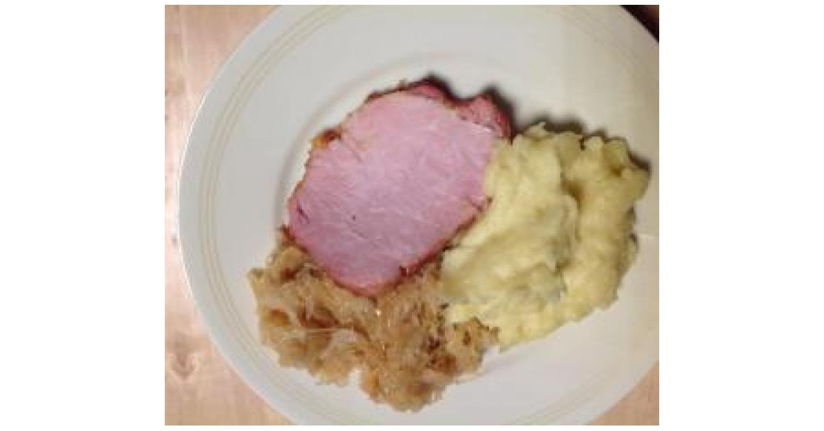 Variation von Kasseler mit Sauerkraut und Kartoffelpüree von M.Buch ...