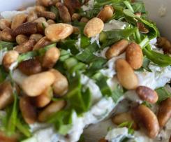 Rucola-Pinienkernen Dip  Aufstrich Frischkäse