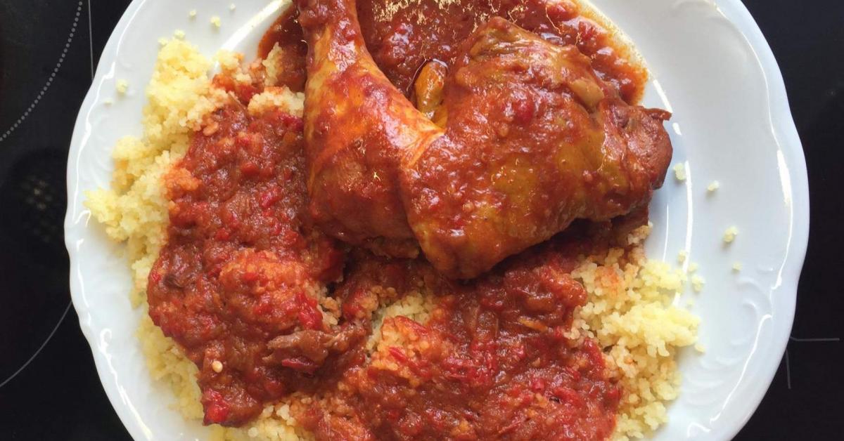 All in one Hähnchenschenkel orientalisch mit Couscous von sabinedrosdek ...