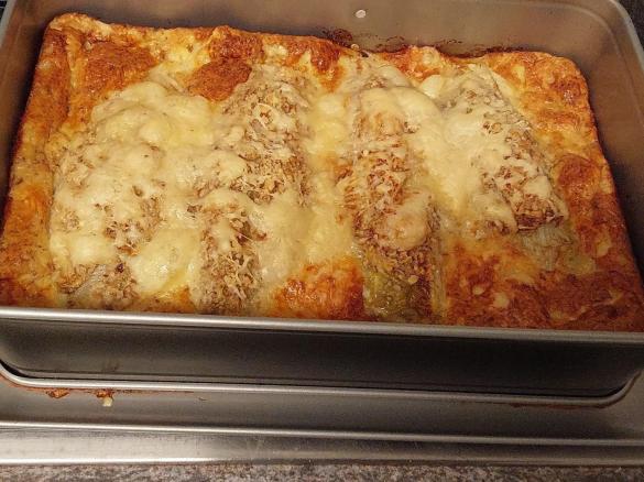 Chicoree - Käse - Gratin  mit Wallnüssen