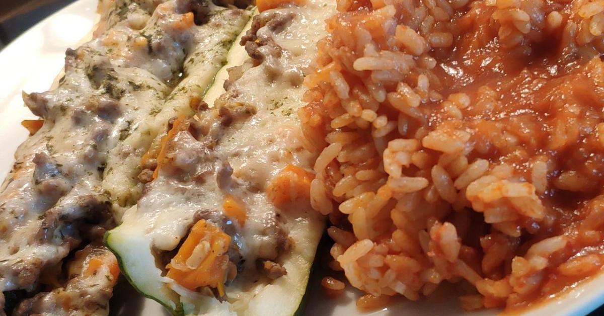 Zucchini-Schiffchen mit Reis von dasch1. Ein Thermomix® Rezept aus der ...