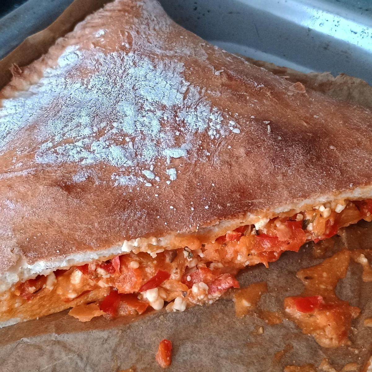 Griechisches Fladenbrot (gefüllt) von elha. Ein Thermomix® Rezept aus ... Griechisches Fladenbrot (gefüllt) von elha. Ein Thermomix® Rezept aus ...