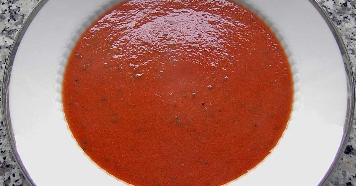 Schnelle Tomatensuppe mit Kichererbsen von Selly007. Ein Thermomix ...