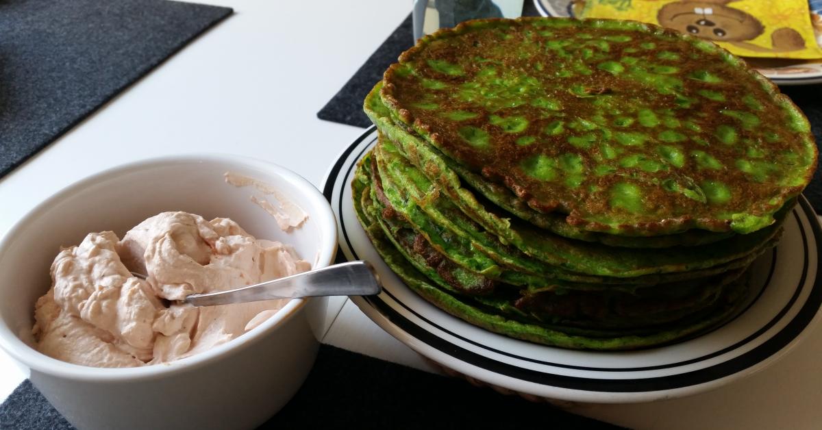 Bärlauch-Pfannkuchen mit Ziegenkäse-Dip von Nimari. Ein Thermomix ...