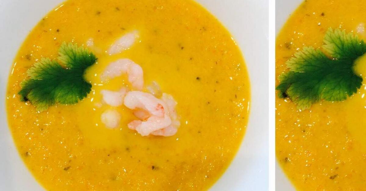 Koriander-Karotten-Süppchen mit Schrimps von CoRiña77. Ein Thermomix ...