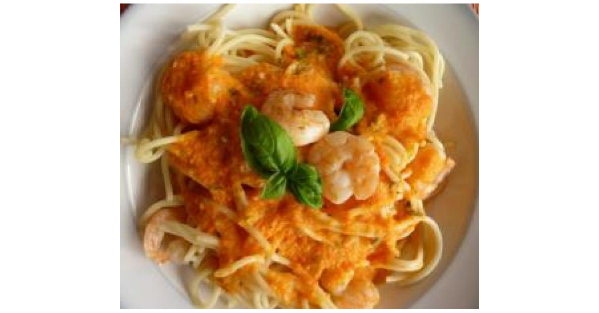 Spaghetti mit Paprikasoße und Garnelen von dani66. Ein Thermomix® Rezept aus der Kategorie