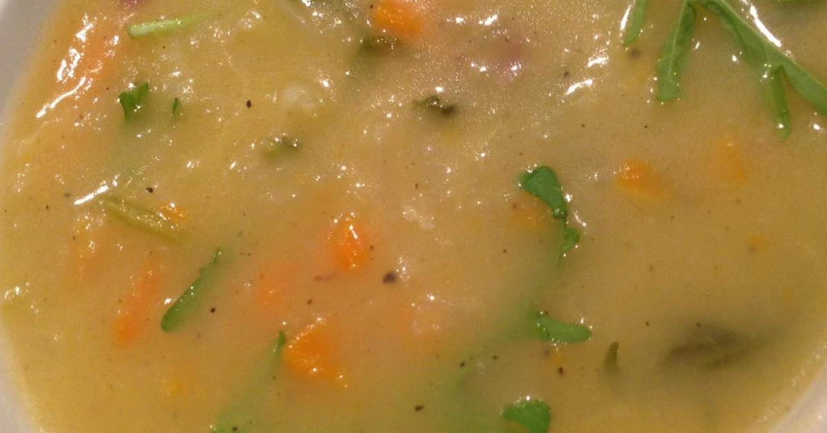 Kartoffelsuppe mit Apfel und Rucola ( vegan ) von magistrale. Ein ...
