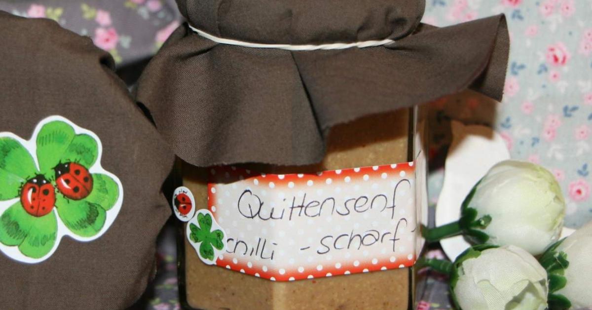 Schneller pikanter Quittensenf, fruchtig (kein fermentieren nötig) von ... Schneller pikanter Quittensenf, fruchtig (kein fermentieren nötig) von ...