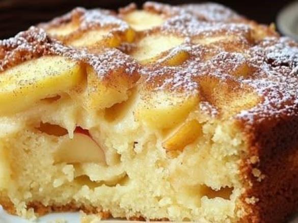 Apfelkuchen mit Vanillepudding a`la Mama