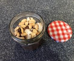 Bananen-Schoko-Haferflocken Frühstück