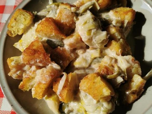 Überbackene Putenschnitzel