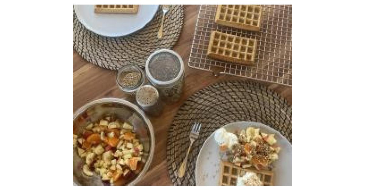 Schmand-Waffeln von Wholy Grain. Ein Thermomix® Rezept aus der ...