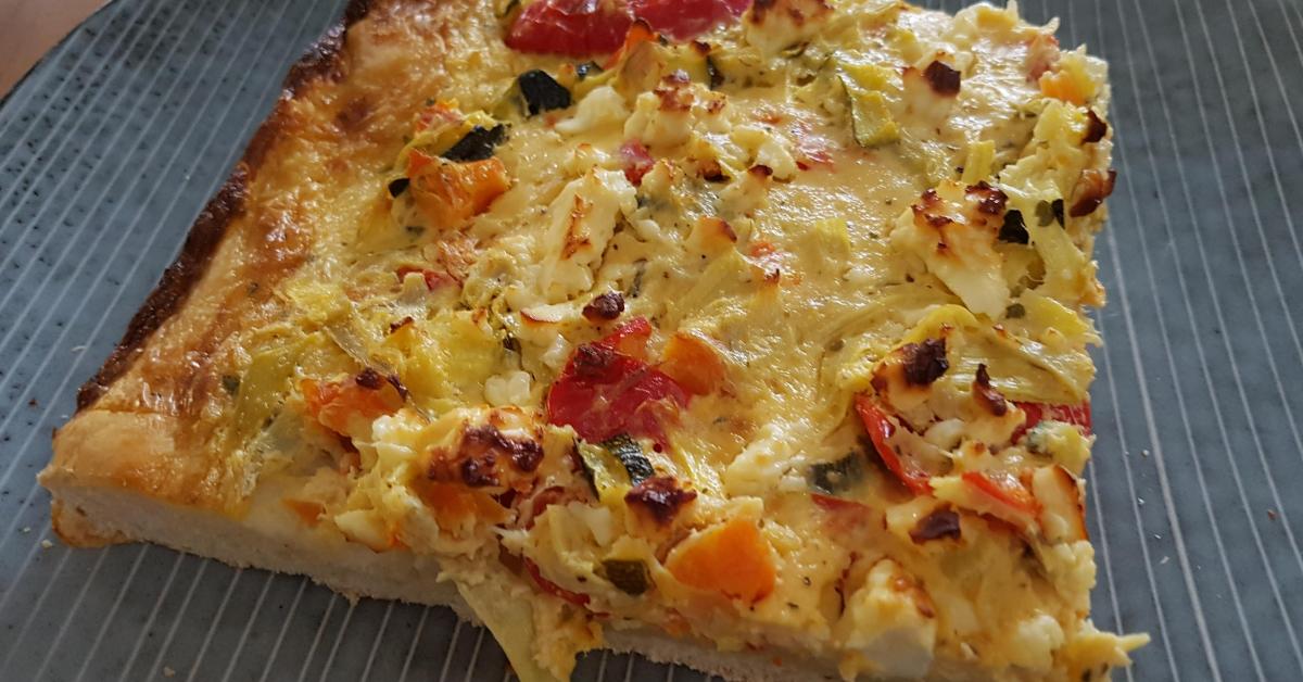 Gemüsepizza von JulSte. Ein Thermomix® Rezept aus der Kategorie ...