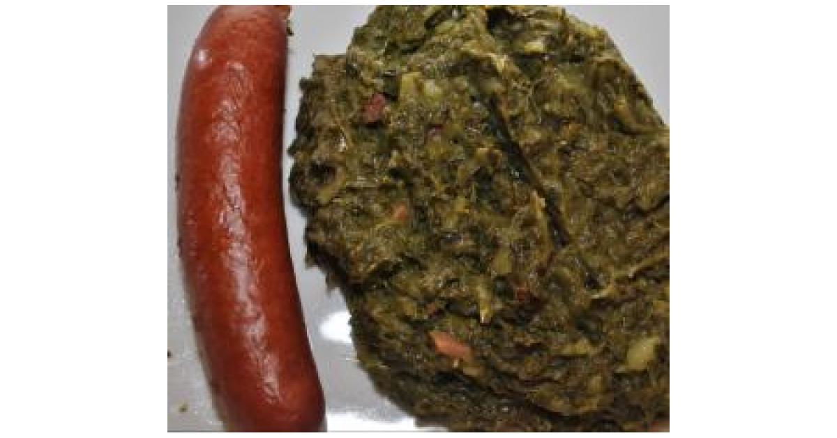 Grünkohlgemüse mit Mettwürstchen von houbi78. Ein Thermomix® Rezept aus ...